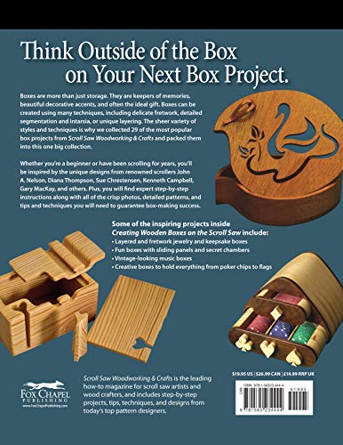 Creating Wooden Boxes on the Scroll Saw: Patterns and Instructions for Jewelry, Music, and Other Keepsake Boxes (Fox Chapel Publishing) 25 Fun Projects (The Best of Scroll Saw Woodworking & Crafts) - Image 2