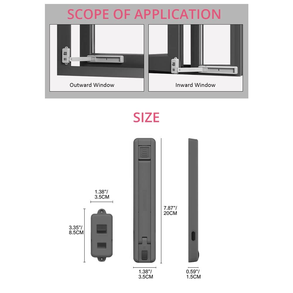Lock Window Block Bambini Protection Window Restrictor addominali Limitatore di serrature in caduta della caduta del tappo di sicurezza del bambino