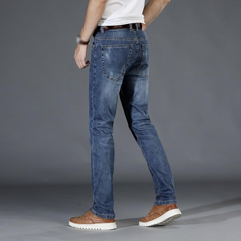 Basic Jeans Cotton Slim Stretch Business Pants Plus Size Jeans4