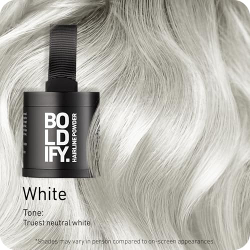 Image of BOLDIFY Hairline Powder - Water-Resistant Root Touch Up Hair Color for Gray Coverage - 24-Hour Stain-Proof, Mess-Free Hair Powder for Thinning Hair