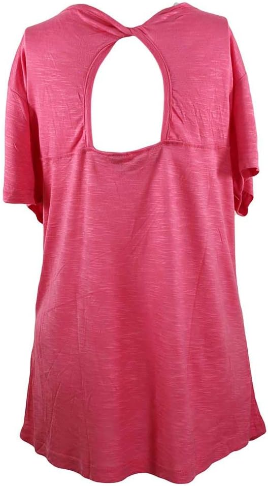 Stillwater Supply Co. Keyhole Crew Neck Dark Pink