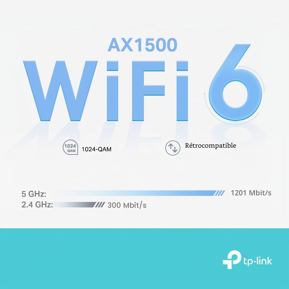 TP-Link Déco X10 Routeur WiFi 6 AX 1500 Mbps Système maillé, Ports Gigabit Ethernet, Extender Booster, Installation facile, Routeurs Internet Booster