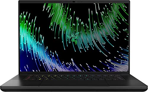 Razer Blade 16-16 tum Gaming Laptop (NVIDIA Geforce RTX 4070, Intel i9-13950HX, QHD 240Hz Display, 16GB DDR5 RAM, 1TB SSD, Aluminium-chassi) QWERTY Nordisk-Layout | Svart