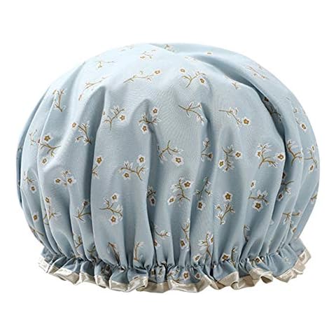 Sehfupoye Double Layer Waterproof Shower Cap Cover