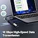 M.2 NVME Gehäuse, 10 Gbps SSD Gehäuse mit 2-in-1 Kabel, USB 3.2 Gen 2 NVME USB Adapter für NVMe PCIe M-Key/M+B Key, Aluminium M.2 SSD Adapter, Enclosure Werkzeuglos für NVME SSDs 2230/2242/2260/2280