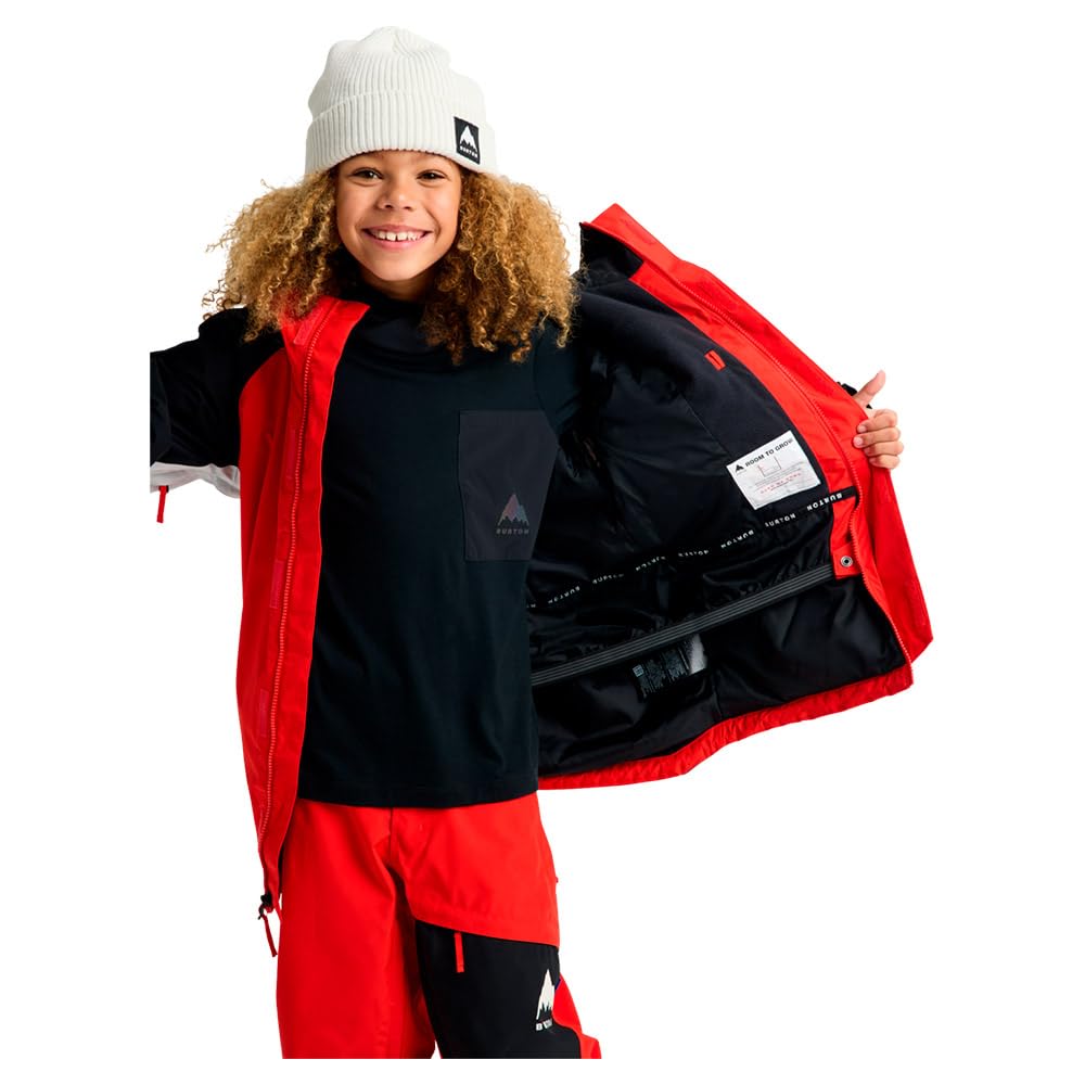 Burton - Kurtka narciarska dla dzieci Powline Gore-tex 2l Flame Scarlet/True Black Boy - Czerwona