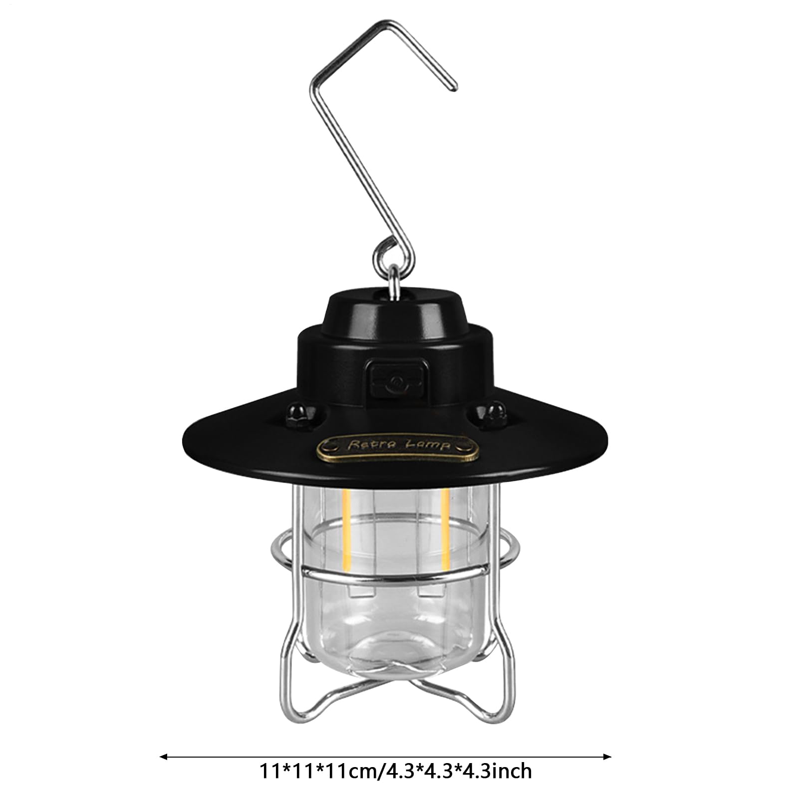 Keptfeet 2 Lanterna da Campeggio Ricaricabile - Lanterna da Campeggio a | LED Impermeabile Torcia LED Ricaricabile USB | Lanterne da Esterno sospese Torcia da Campeggio per Cortile, Patio, terrazza