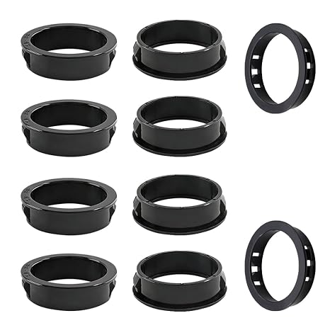 Haruyuki Cable Bushing 10 Pieces SB-38 Snap-in Wire Cable Hose Hole Bushing Grommets Black Nylon Round Snap Grommet Fasteners 1-1/2 Inch Mounting Diameter for Wiring Cord Hose Insulating Tubing