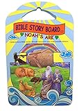 DTC Children's Bible Story Picture Board with Reusable Stickers, Noah's Ark