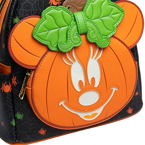 Loungefly Disney Glow in the Dark Pumpkin Minnie Mouse Women's Backpack3