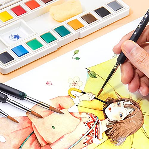 Nylon Hook Line Pen Watercolor Gouache Acrylic Traditional Chinese Painting Contour Pen Art Special Tool (6) #TOP4