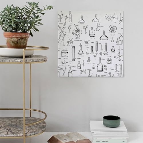Tableau chimie moderne 50x50 cm pour décorer un mur blanc - 5