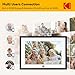 KODAK Digital Picture Frame with WiFi 10.1 inch 1280x800 IPS HD Touch Screen, 32GB Storage Auto-Rotate Wall Mountable Easy Share Photos or Videos, Christmas Birthday for Women