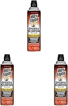 Hot Shot Spider & Scorpion Killer (Aerosol), Kills Large Spiders and Scorpions in Seconds, Including Black Widow, Brown Recluse and Wolf Spiders, 16 Ounces (Pack of 3)