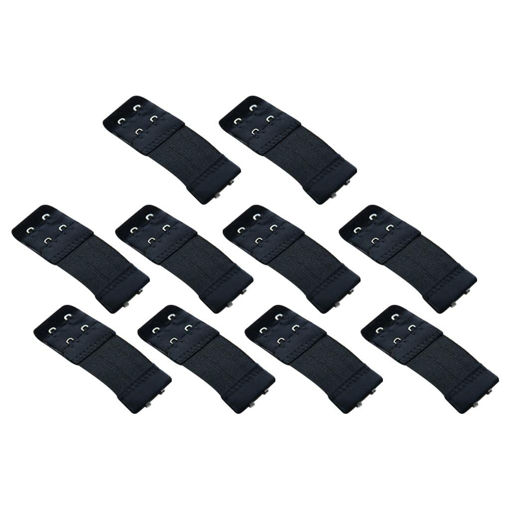 enakshi (label) 10x Bra Extenders Stretch Clip on Bra Strap Extension 2 Row 2 Hooks Black|Clothing, Shoes & Accessories | Womens Clothing | Intimates & Sleep | Bras & Bra Sets-picture-44