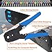 TAIWAIN RJ45 Network Cable Crimp Repair Maintenance Cutter Tool Kit Set CAT5e CAT6, Cable Tester Crimper Crimping Stripper Cutter Tool Kit, LAN Cable Crimp Pliers Repair Tools (Blue)