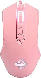 Wired RGB Gaming Mouse, 2500 DPI 7 Buttons, Ergonomic LED Backlit USB Gamer Mice Computer Laptop PC, Compatible with XBOX PC Mac OS Linux - Pink