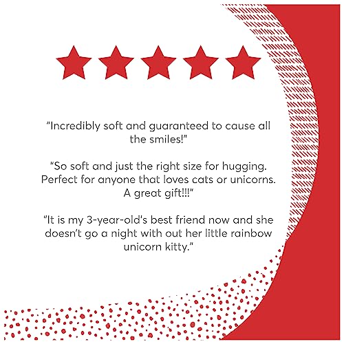 GUND Shimmer Caticorn Stuffed Animal, Unicorn Cat Plushie for Ages 1 and Up, Rainbow, 9" - Image 4