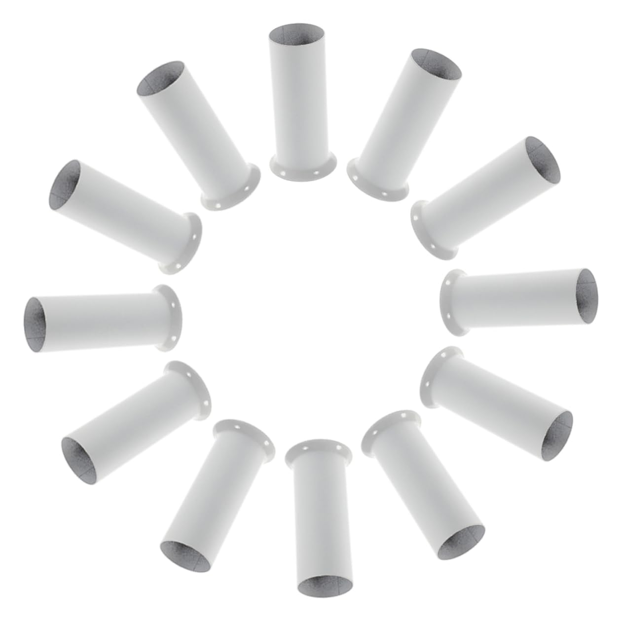 WOONEKY 15 Fundas para Portalámparas Colgantes de Metal Blanco Base Grande y Estructura Resistente para Lámparas de Cristal Hogar