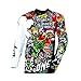 Produktbild O'NEAL | Motocross Langarm-Shirt | MX Enduro Motorrad | Schnell trocknendes und leichtes Performance-Material, kragenloses Design | Mayhem Jersey Crank | Erwachsene | Schwarz Multi | Größe L