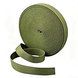 HanyHere 1 Roll 65.6 Feet Tree Tie for Plant Support Garden Strap 1 Inch Width Staking and Guying Material 1,800 Lbs Strength (Army Green)