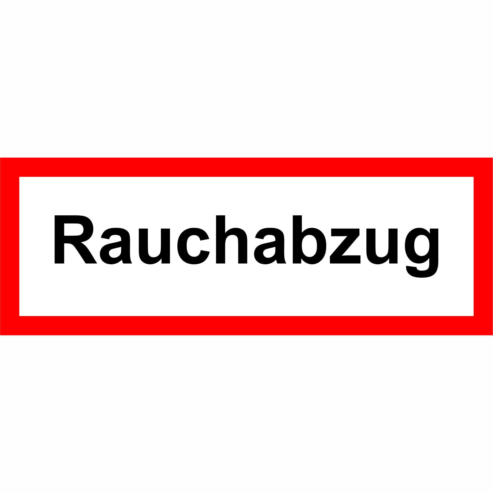 Indigos UG Brandschutz-Aufkleber 'Rauchabzug' – 14,8x5,2 Cm, Selbstklebend, UV-beständig