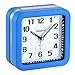 Produktbild PINGHE Wecker, Leise Analoger Wecker Quadratische Form Nachttisch Alarm Wecker mit Nachtlicht Blau
