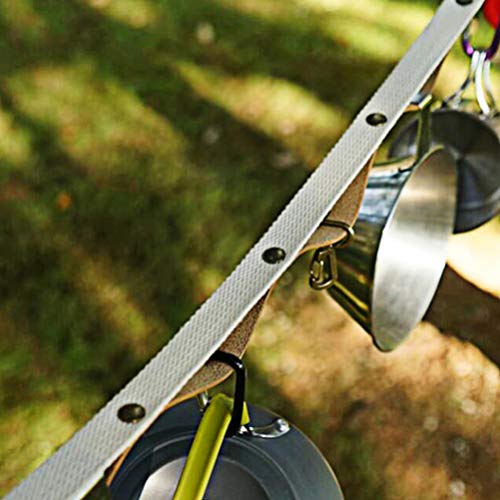 Cordão de acampamento BESPORTBLE com bolsa, suporte de equipamentos de acampamento, corda de pendura