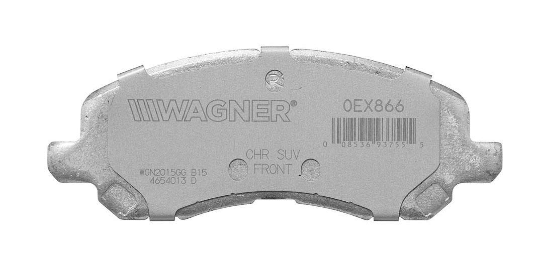 Wagner Brake OEX OEX866 Disc Brake Pad Set Premium Ceramic