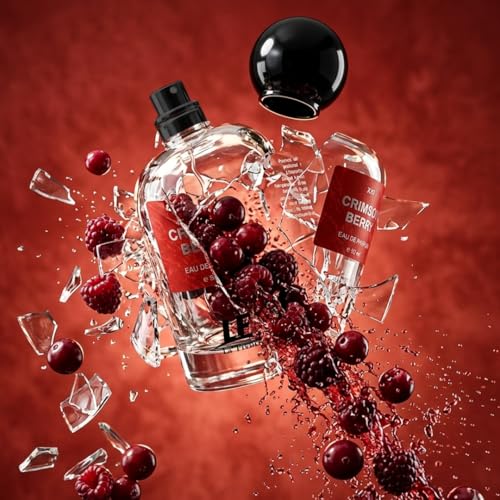 Image of La French Crimson Berry Unisex Perfume 50ml | Strawberry, Jasmine & Amber Notes | Long Lasting Fruity Fragrance | Fresh Modern Scent for Men & Women | Premium Everyday Wear