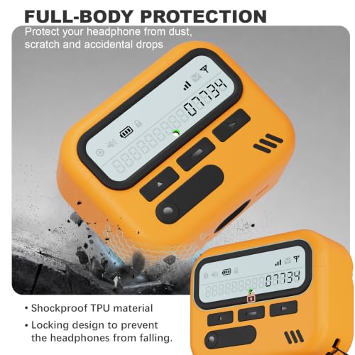 Image of for AirPods Pro 3 Case with Safty Lock,Retro Inspired Pager Style (Yellow)
