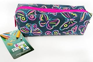 Ball Creative مقلمة سوستة LINED BUTTERFLIES NAVY POLYESTER رقم PM21096A