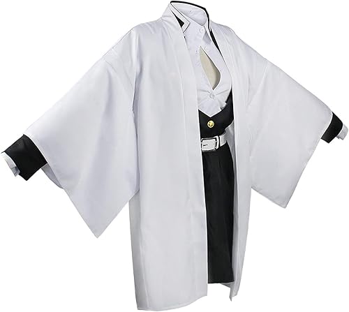Vista 3 de Xering Disfraz de Kanroji Mitsuri 2023, uniforme de cosplay para mujer, Kimetsu no Yaiba, Kanroji Mitsuri Cos, traje para fiesta de Halloween