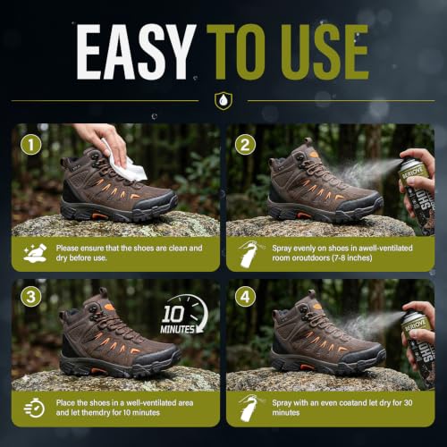 Image of Protect Shoe Protector Spray - Rain & Stain Water Repellent - Waterproofing Spray for Leather Suede Hats 6.76 OZ