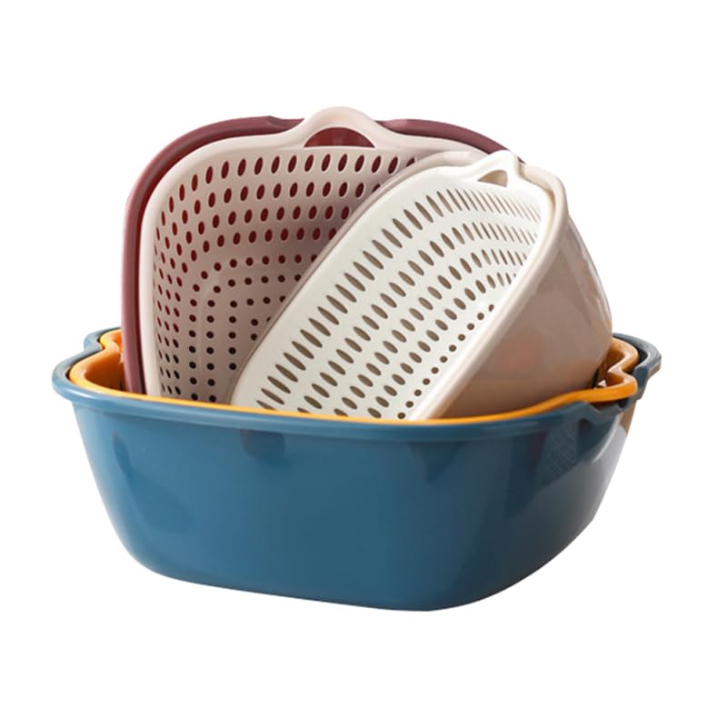 Panier d'égouttage de cuisine polyvalent lot de 6 passoires imbricables pour aliments