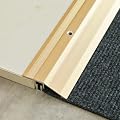 ZEYUE Aluminum Floor Transition Strip, Door Threshold Ramp Reducer,35.4inch with Base Flooring Edging Trim,for Doorways Carpet Tile Laminate LVT Wheelchair,Height Adjustment:9-16mm