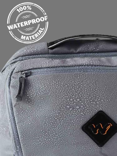 Image of Wildcraft Seeker 4 Compartment Laptop Backpack 23 L - Grey Topographic