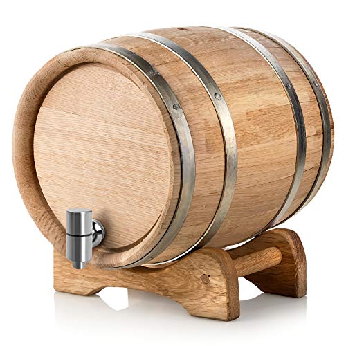 QWORK® 304 Edelstahl Getränkespender Zapfhahn, Zapfhahn Ersatzzapfen für Bierfass Weinfass Glas Container (16mm)