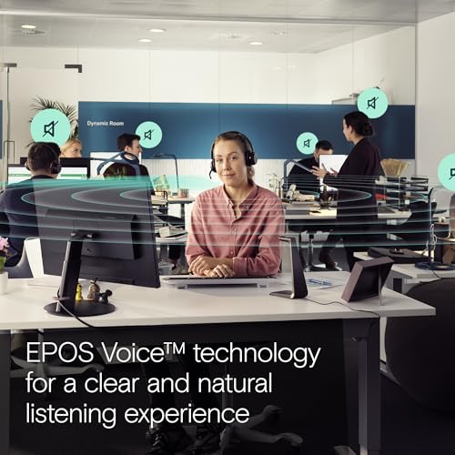 EPOS Impact 1061T - Enhanced Open Office Headset with Hybrid ANC, EPOS AI™ Microphone, and Multipoint Connectivity by EPOS - Used condition - Image 7