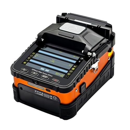 Signal Fire AI-5 PRO Professional Optical Fiber Fusion Splicer, 6-Motor System, 5-inch TFT Display, 5200mAh Battery, Cloud Storage, LED Lighting, Security Monitoring Compatible
