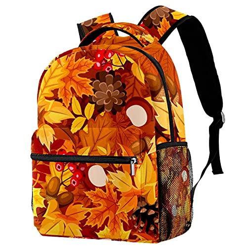 Sac à dos voyage enfant léger et solide contre le mal de dos avec motif automne mixte