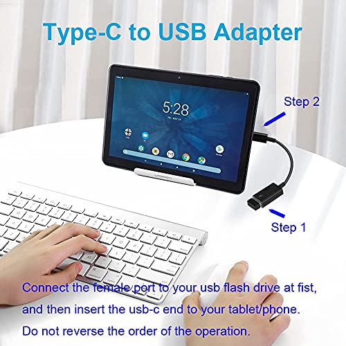 image for FLEAVER USB C to USB Adapter [2 Pack],Type-C OTG Cable Type C Male to 