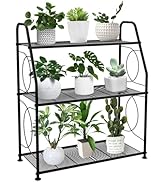 Pflanzenständer 4-etagig Aus Metall - Hohes Regal Für Terrasse & Wohnzimmer