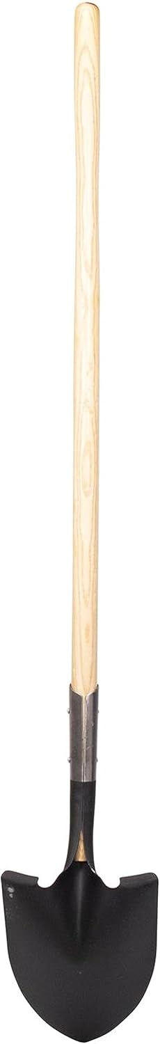 MARSHALLTOWN 14 Gauge Round Point Shovel, Wood Handle, RPSW
