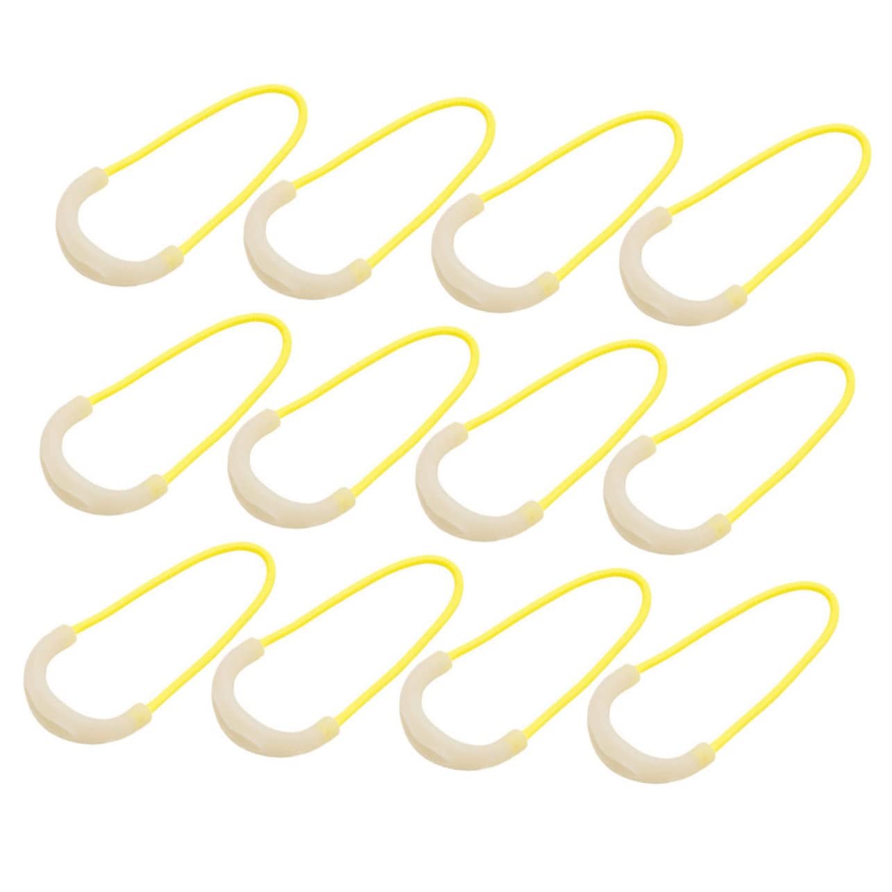 BESPORTBLE 12pcs TPU Zipper Pulls for Camping Backpacks Suitcases Night Glow Zipper Pulls