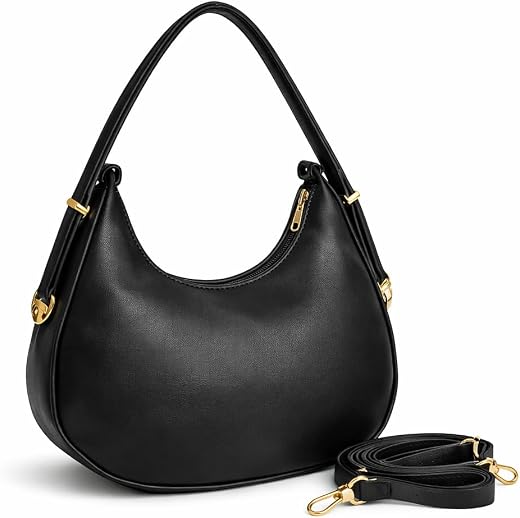 ForeverCarry Women’s Shoulder &amp; Sling Bag with Zipper Closure, Detachable Long Strap, Spacious Single Compartment Handbag ...