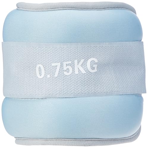 Image of Btag Soft Neoprene Ankle & Wrist Weights (0.750 kg x 2 Pcs) | Adjustable Strap | Unisex Leg & Arm Weight Cuffs for Gym, Workout & Training (Balck)