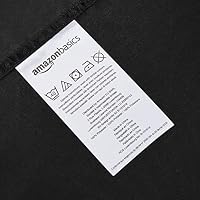 Amazon Basics Mikrofaser Spannbettlaken, 100% Polyester, Weich und Atmungsaktiv, 180cm x 200cm x 30cm, Schwarz – Ansicht 6