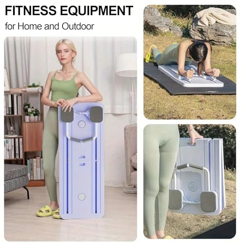 Tabla de flexiones con soporte para codos y rodillo abdominal antilesiones 6