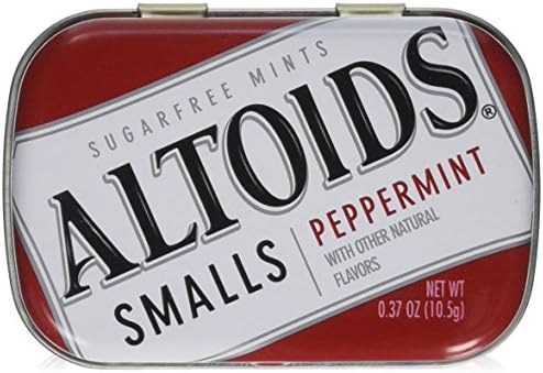 ALTOIDS Smalls S/F Peppermint by WRIGLEY'S, 0.37 Ounce (Pack of 9)